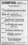 26/11/1970Mountford Hall, Liverpool, UK